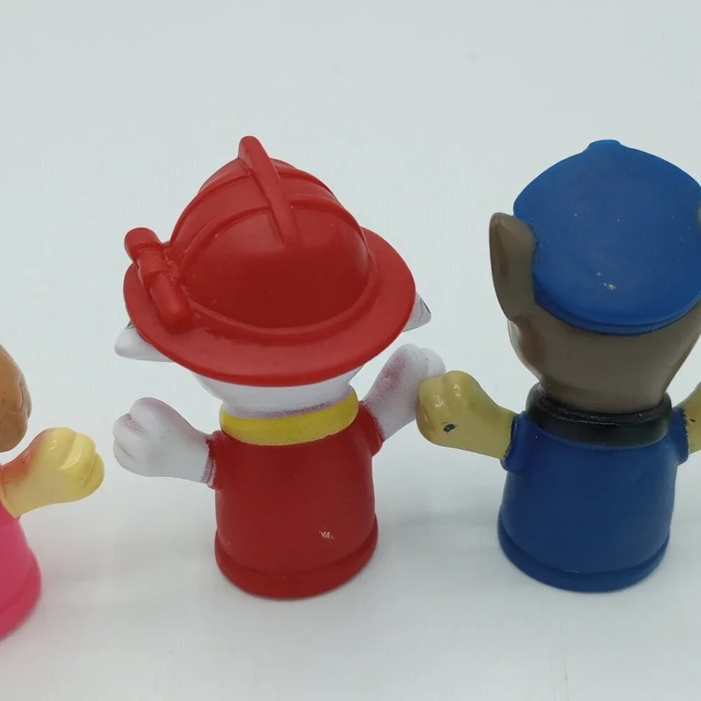 Paw Patrol Bath Finger Puppets Set of 5 Chase Marshall Skye Rubble Zuma Nickelod
